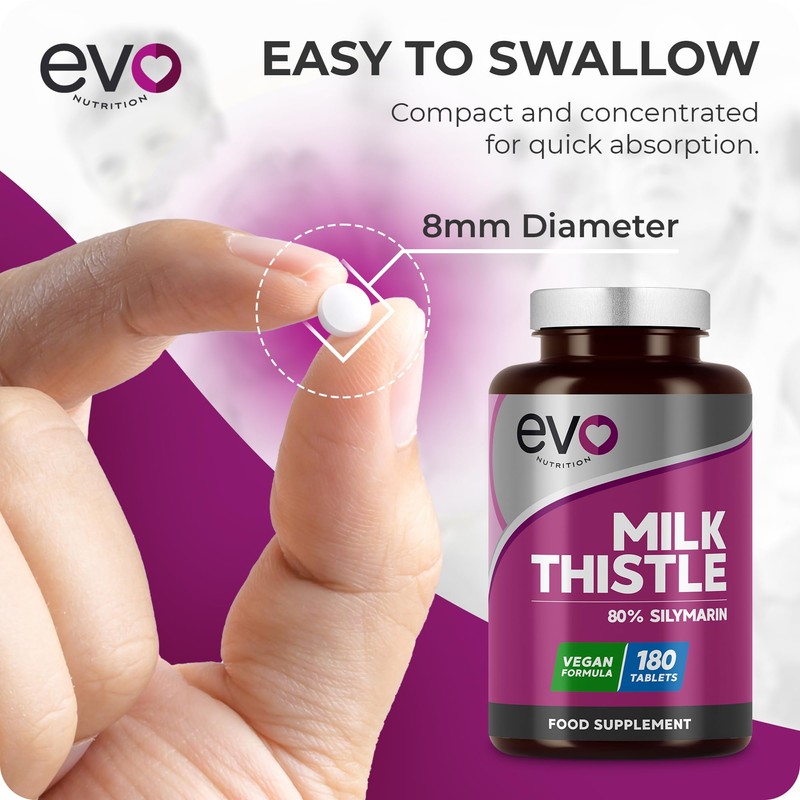 Milk Thistle Tablets | 80% Silymarin | 180 Tablets |