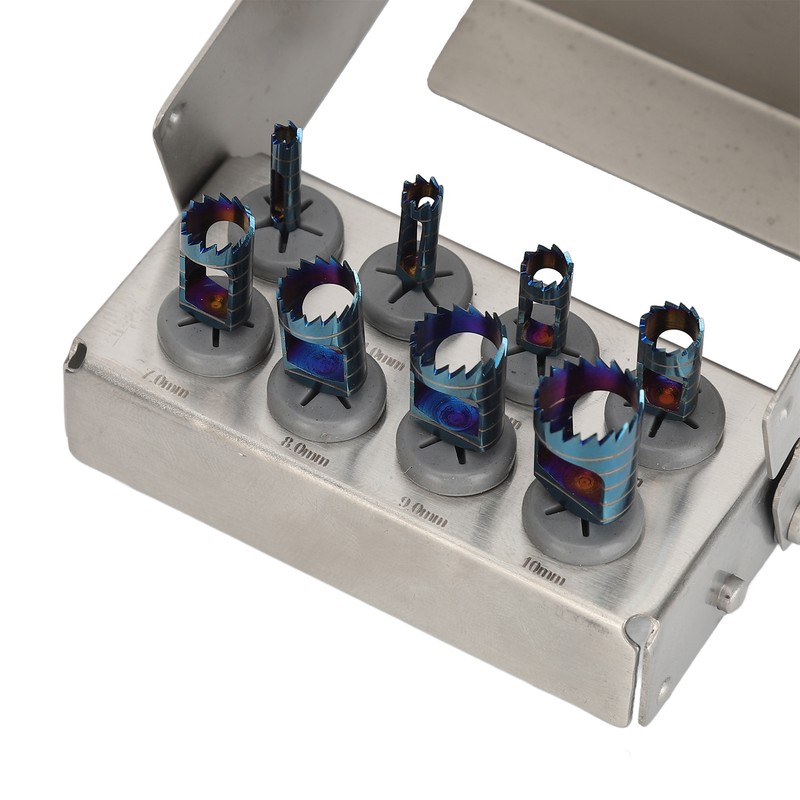 8pcs Dental Trephine Drills Kit Dentist Implant Instruments Tools Trephine