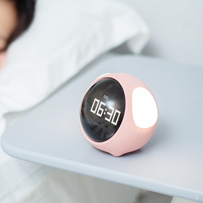 Expression Clock Cute Dog Shape Multifunctional LED Digital Alarm Clock