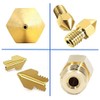MMOBIEL 20 Pcs Printer Nozzle Extruder E3D 0.4mm Brass E3D