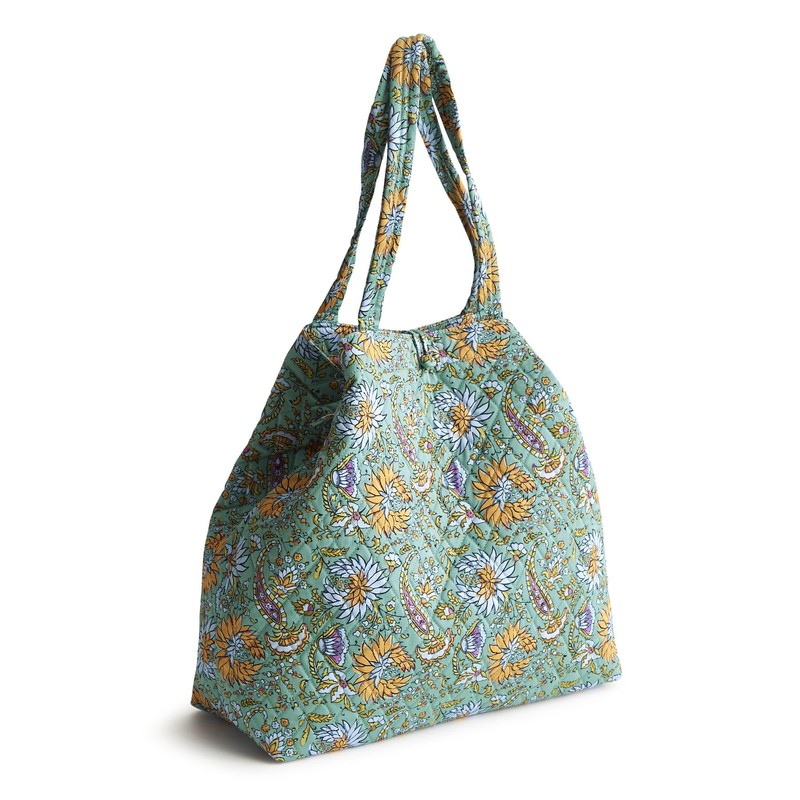Vera Bradley Premium Cotton Large Miramar Weekender, Gemstone Paisley