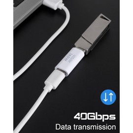 Danfetsoy 140W USB C Coupler, 40Gbps USB C Female to Female Coupler, USB Type C Connector Extender Suitable for Smartphones, Laptops, Cameras, 3D, Ethernet, Tablets，projectors, Monitors, etc (4 Pack)