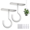 Ceiling Hook Hanging Hardware Hanging Hook Black / White 2