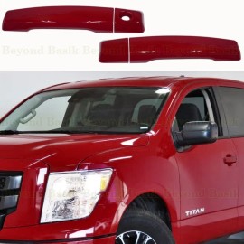 Torox For 2004-2024 Nissan Titan Door Handle COVERS w/o SKH w/1 KH  A20 RED ALERT