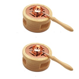 Set of 2 Wax Seal Warmers, Sealing Wax Set, Wax Seal Stamp, Sealing Wax Oven Tool, Wax Heating Pot with Melting Spoon for Crafts, Sealing Stamp, Wax Stamp Tool, DIY, Wedding Invitation