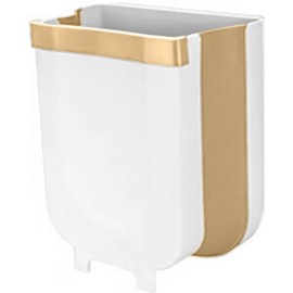 Trade One 60075 Wall-Mounted Trash Can, Folding, 1.7 gal (7 L), Unobtrusive, Space Saving, Food Garbage Trash, Kitchen, Bathroom