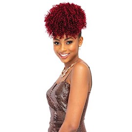 Janet Collection Playful Pineapple SPIRAL Ponytail (OET1B/BURG)