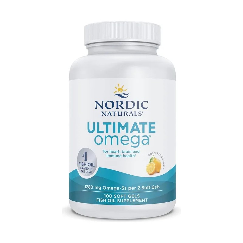 Nordic Naturals Ultimate Omega 1280 Mg Con 100 Softgels Sabor