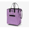 Hulken Large Rolling Tote Bag with Zip Top & Button