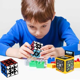 Magic Cube, Gear Cube, Speed Cube 3 x 3 Magic Cube, 3D Magic Cube, Creative Cube, Suitable for Training Before the Game, Daily Game and Birthday Gift