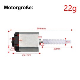 Powerful motor for door locking, reliable opening and closing of the central locking system in your car, compact and low maintenance