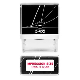 Return to Sender Stamp - Deceased - Self Inking - 37mm x 12mm (Red Ink)