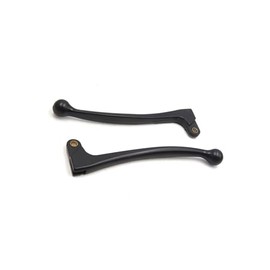 Motoforti 2Pcs Black Aluminum Alloy Motorcycle Left Brake Clutch Handle Lever for CG125 Long-Lasting