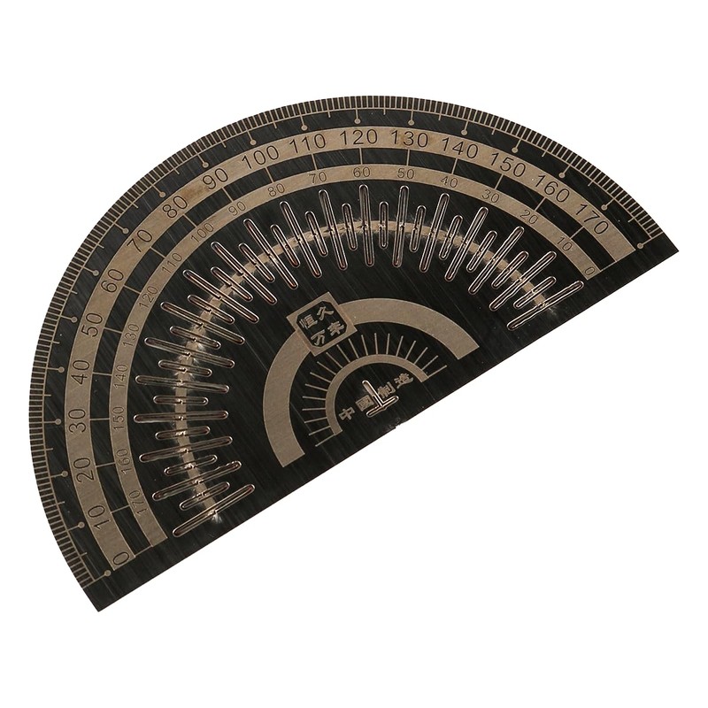 Tiardey Protractor, Precision Marking Tool, Stainless Steel Angle Measuring Protractor,