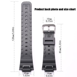 WRISTARMOR Men's Resin strap Compatible with Caiso G-Shock DW5600E DW6900 GW6900 GWM5610 rubber Replacement Bracelet Waterproof watch band