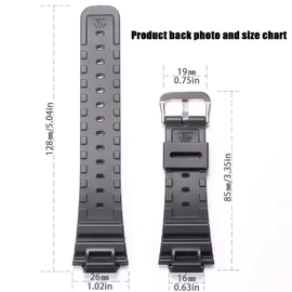 WRISTARMOR Men's Resin strap Compatible with Caiso G-Shock DW5600E DW6900 GW6900 GWM5610 rubber Replacement Bracelet Waterproof watch band