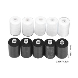 10 Piezas de Hilo de Coser 402 Máquina de Coser de Alta Resistencia Bobinas de Hilo y Carretes de Hilo para Máquina de Coser a Mano Emergencia DIY Viaje en Casa