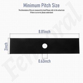 3 Pcs (9" x 5/8" Center Hole) Edger Blade 781-0748-0637 Compatible with Craftsman Troy-Bilt MTD 781-0748 TB554, TEB515 Edgers Replaces 981-0748, 40-009, 7185767, 490-105-M017