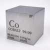 Cobalt (Co) Scientific Cube from 25.4mm side and 144.5 grams.