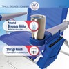Rio Beach 2-Pack 17" Extended Height 4-Position Folding Beach Chair,