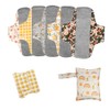 AIO Compresas menstruales de tela reutilizables y lavables, 5 unidades,
