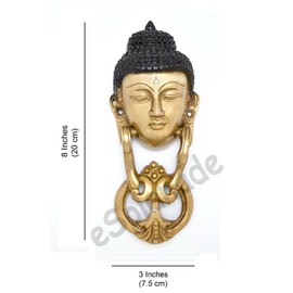 eSplanade Horse Rabbit Reindeer Elephant Brass Door Knockers | Door Decor Accessories | Brass Gate Knockers (Buddha)