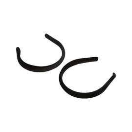 ACCESSHER Velvet Fabric Black Color Stretchable Gym Wear & Casual Wear Hair Bands For Girls/Headbands For Women/Hair Accessories For Women And Girls Pack Of 2