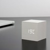 Gingko Cube LED Click Clock Alarm Clock with Sound Activation