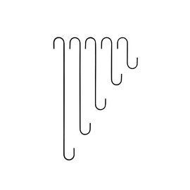 S Hooks - Sold in Packs of 3 - Handy Hooks for The Home and Garden (18" Long - Pack of 3)