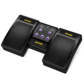 Donner Tablet Page Turner Page Turner Wireless Sheet Score Flip Pedal Hands Free (Black)