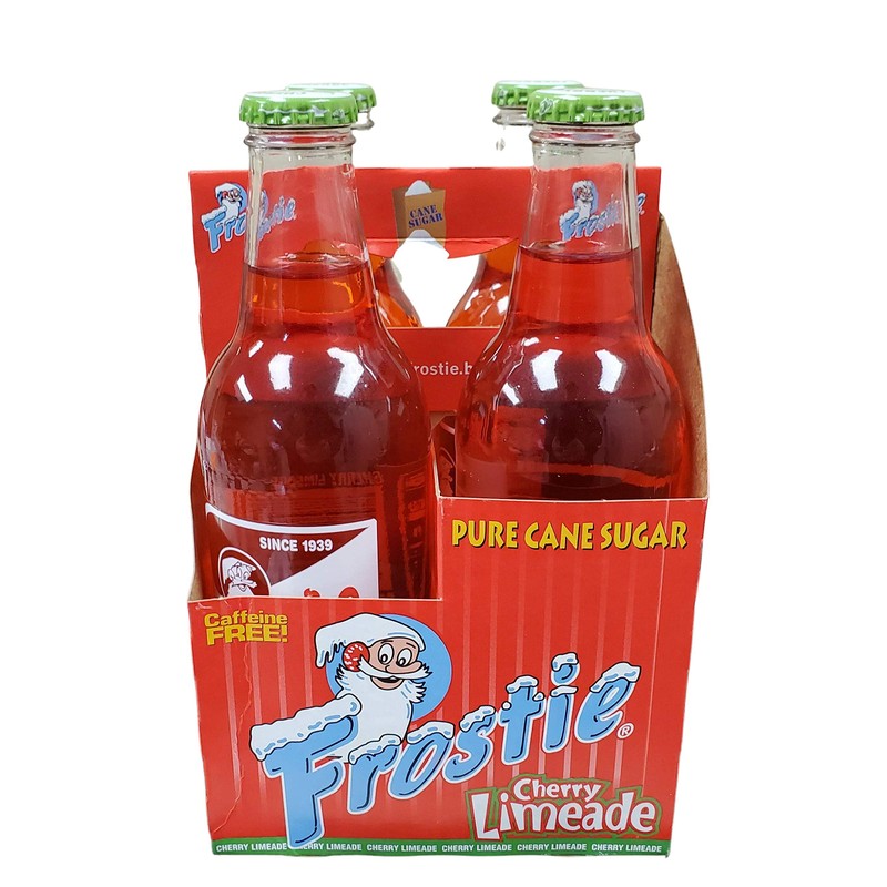Frostie Soda 12 ounce Glass Bottles (Cherry Limeade, 4)
