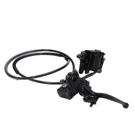 Hoypeyfiy Rear Hand Hydraulic Disc Brake Master Cylinder Caliper Assembly with Brake Pads for Chinese ATV Quad Replacement for TaoTao Buyang Coolsport Kazuma Sunl 50cc 70cc 90cc 110cc 125cc ATVs