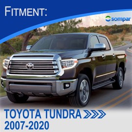 Osompar 4PCS Exterior Door Handle Compatible with Toyota Tundra 2007-2020 Chrome Front Rear Driver Passenger Side Replaces 69210-0C020 69217-0C020 69217-0C040