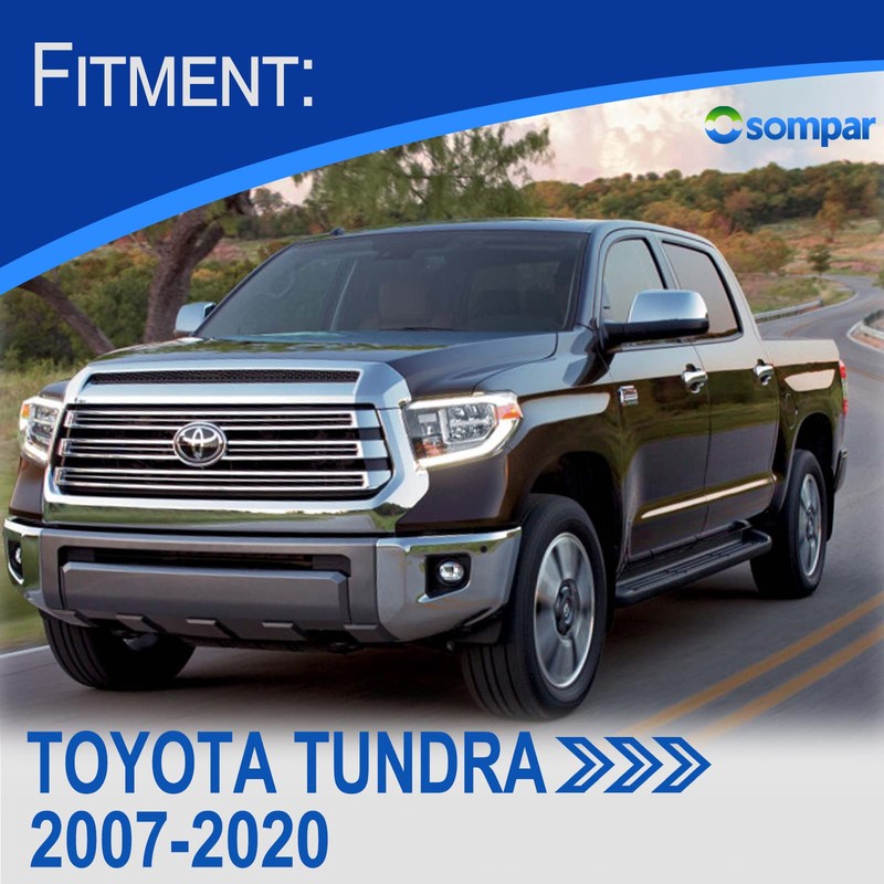 Osompar 4PCS Exterior Door Handle Compatible with Toyota Tundra 2007-2020