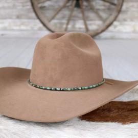 Willow Lane Hat Co. African Turquoise Stone Hat Band