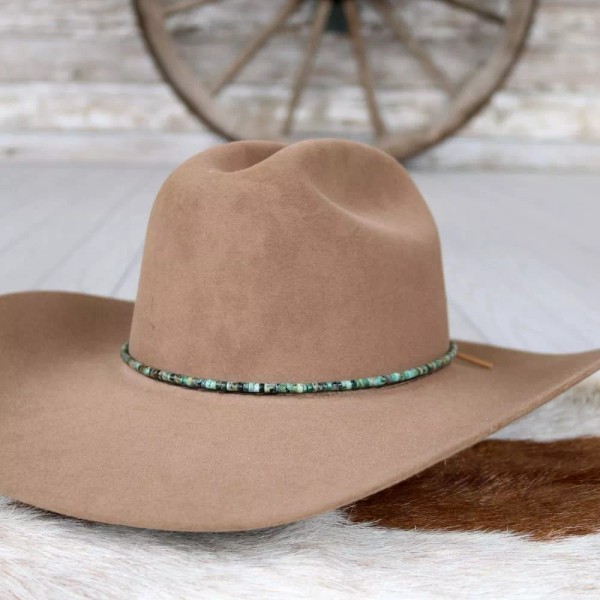 Willow Lane Hat Co. African Turquoise Stone Hat Band