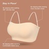 Cuteio Strapless Bras for Women, Invisible Wire-Free Push-Up Bandeau top,