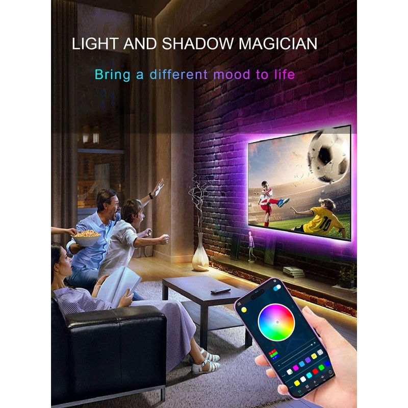 KANTUTOE LED Lights for TV, 16.4ft LED Lights for 45-75
