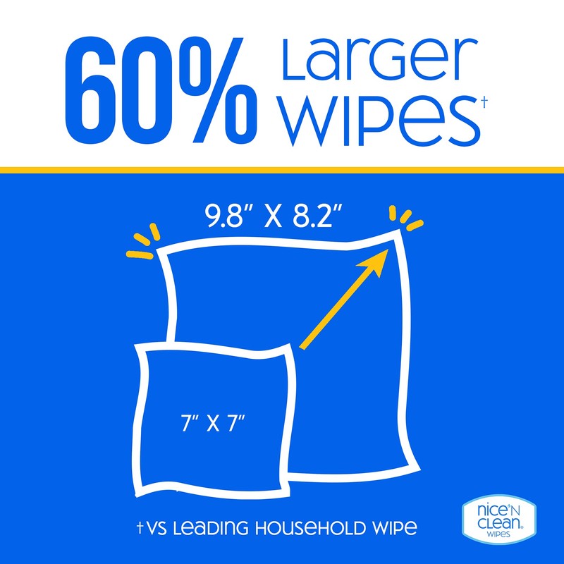 Nice 'N Clean Disinfecting Surface Wipes 72ct | Cleans &