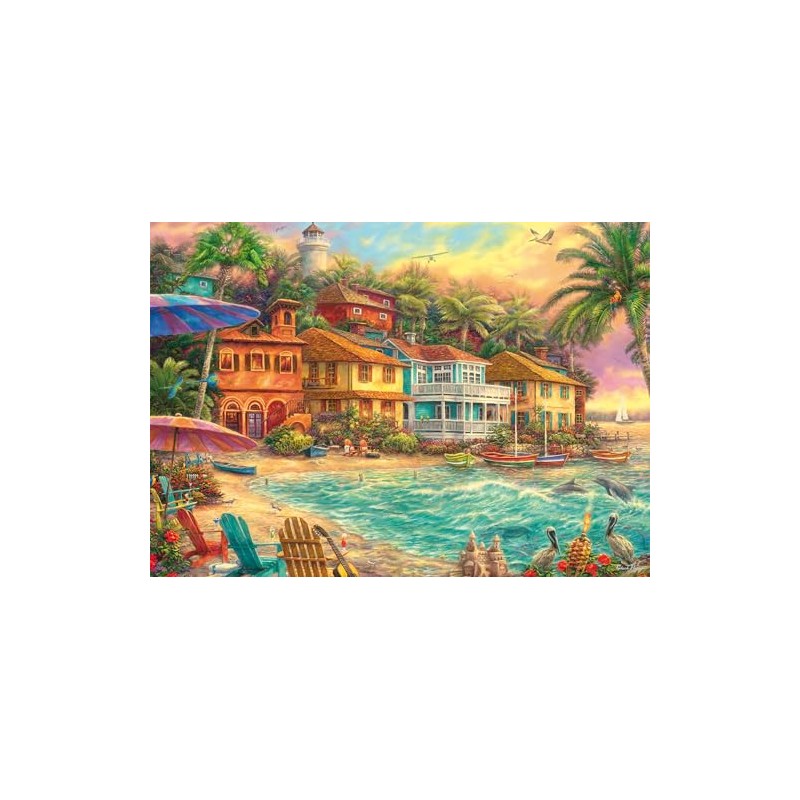 Schmidt Spiele 58555 Chuck Pinson Island Time 1000-Piece Jigsaw Puzzle,