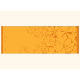 Wai Lana Yogi Plumeria Mat, Orange
