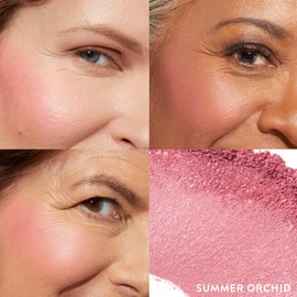 LAURA GELLER NEW YORK Baked Blush-n-Brighten Marbleized Blush for Cheeks - Summer Orchid - Natural Finish - Buildable Color