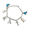 Chloe Noel Crystal Skate Bracelet (Turquoise)