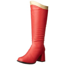 Ellie Shoes Women's 300 Super Boot, Red/Gold, 7 M US