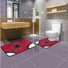 Red Spider Web - Juego de 2 alfombras de baño