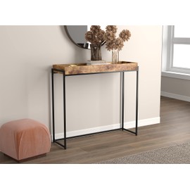 Safdie & Co. Table 35L Brown Reclaimed Wood Sunken Tray, 12D x 39.5W x 35.5H in