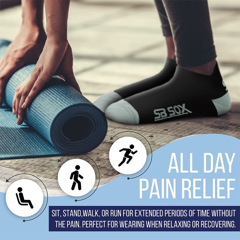SB SOX Calcetines para fascitis plantar Lite para hombres y