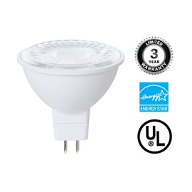 Euri Lighting EM16-7W4000ew Dimmable LED MR16 (GU5.3 Base), 7W (50W Equiv.) 500lm, 80CRI, Soft White (3000K) 40° Beam Angle, 12V, Damp Rated UL, Energy Star 3YR 25K HR WTY
