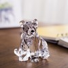DANRECIN Acrylic Bear Figurine Cute Polar Bear Home Decor Clear