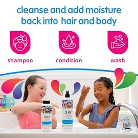 SO COZY SoCozy Kids 3-in-1 Shampoo, Conditioner & Body Wash - All in 1 Shower & Bath Shampoo, Conditioner & Soap Combo - Cleanses & Moisturizes w/ No Parabens, Sulfates, Synthetic Colors or Dyes (10.5 fl oz)